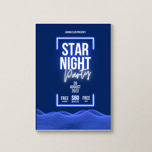 Posters designed by Blue First Printing