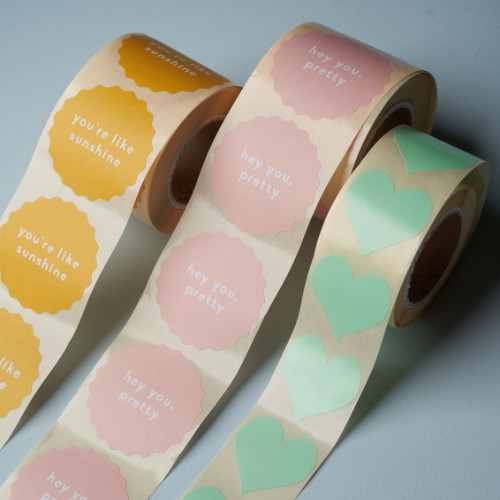 Stickers and labels designed by Blue First Printing